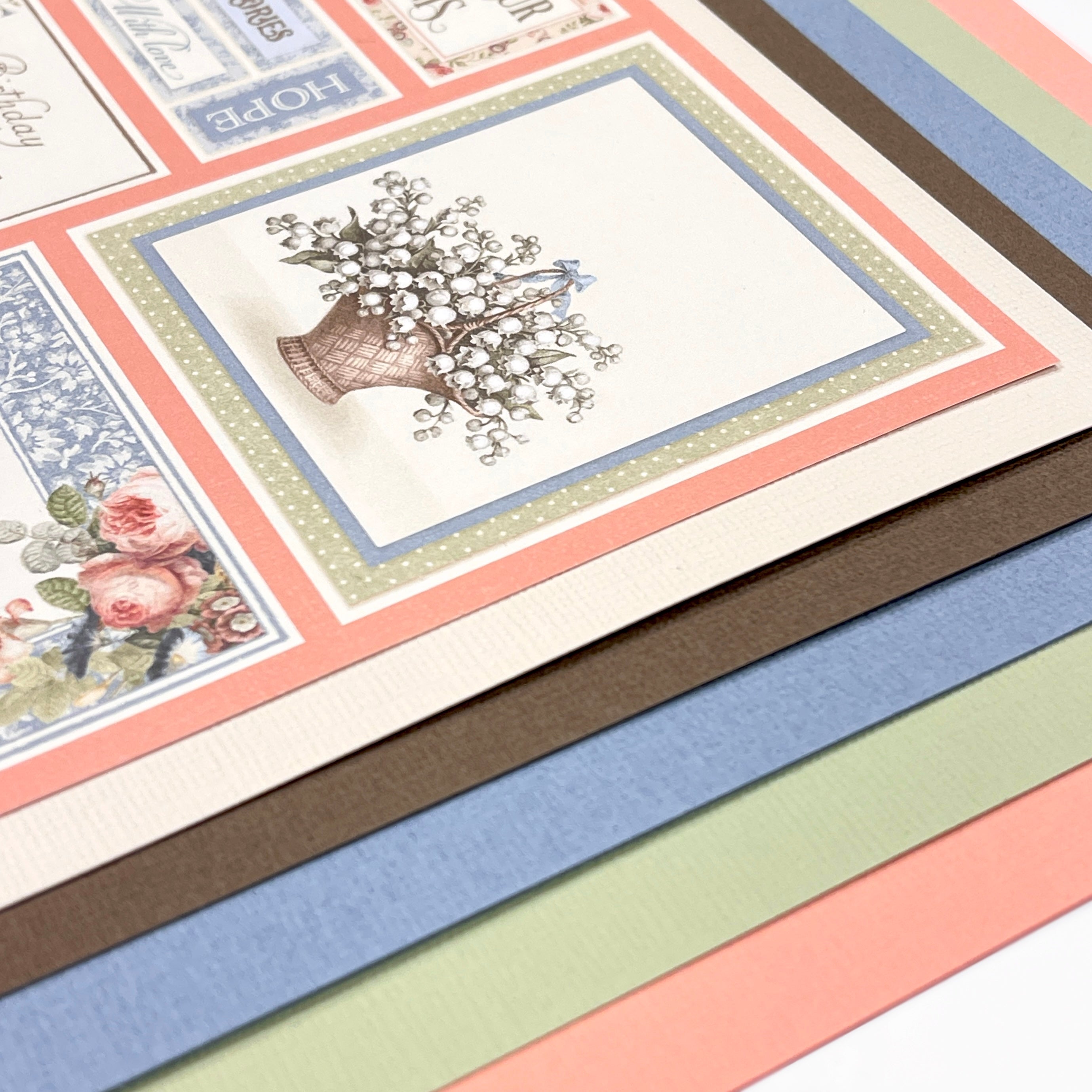 Morsdagsbundle! Garden of Hope + 5stk Bazzill kartong