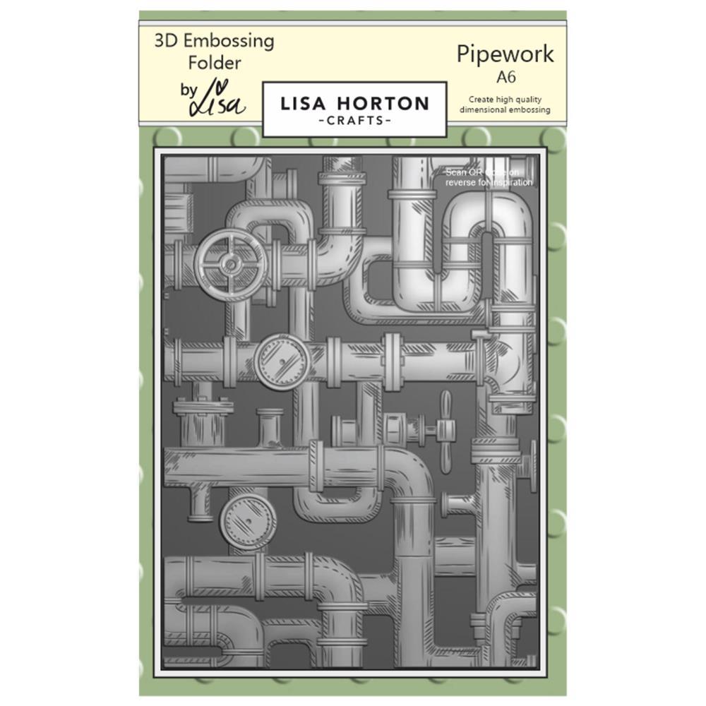 Lisa Horton - Embossing Folder - 3D - Pipework