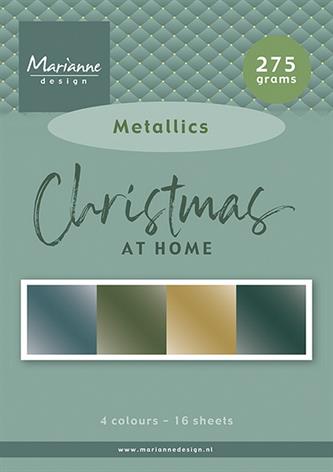 Marianne Design -  Christmas at home - Metallics - Paper Pad A5