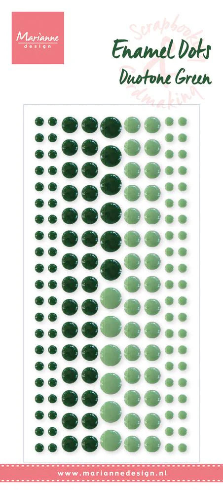 Marianne Design - Enamel Dots -  Duotone Green