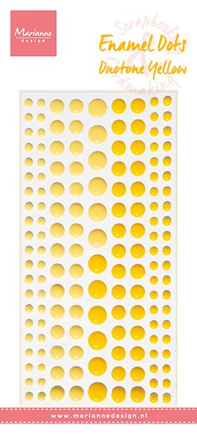 Marianne Design - Enamel Dots -  Duotone Yellow