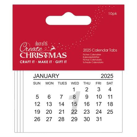 Papermania - Calendar Tabs - Kalender 2025