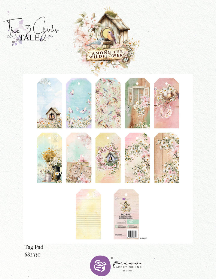 Prima - Among the wildflowers - Tag Pad