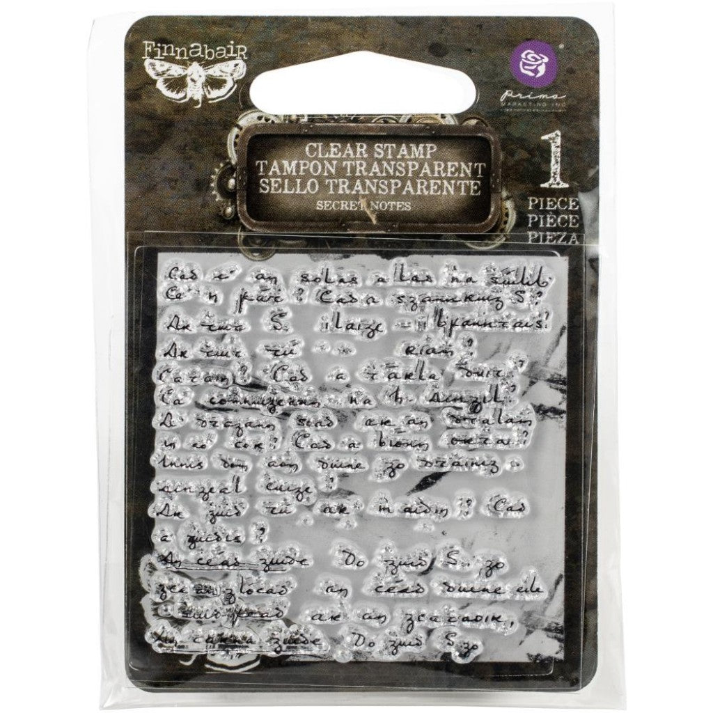 Prima - Clear Stamp - Secret Notes