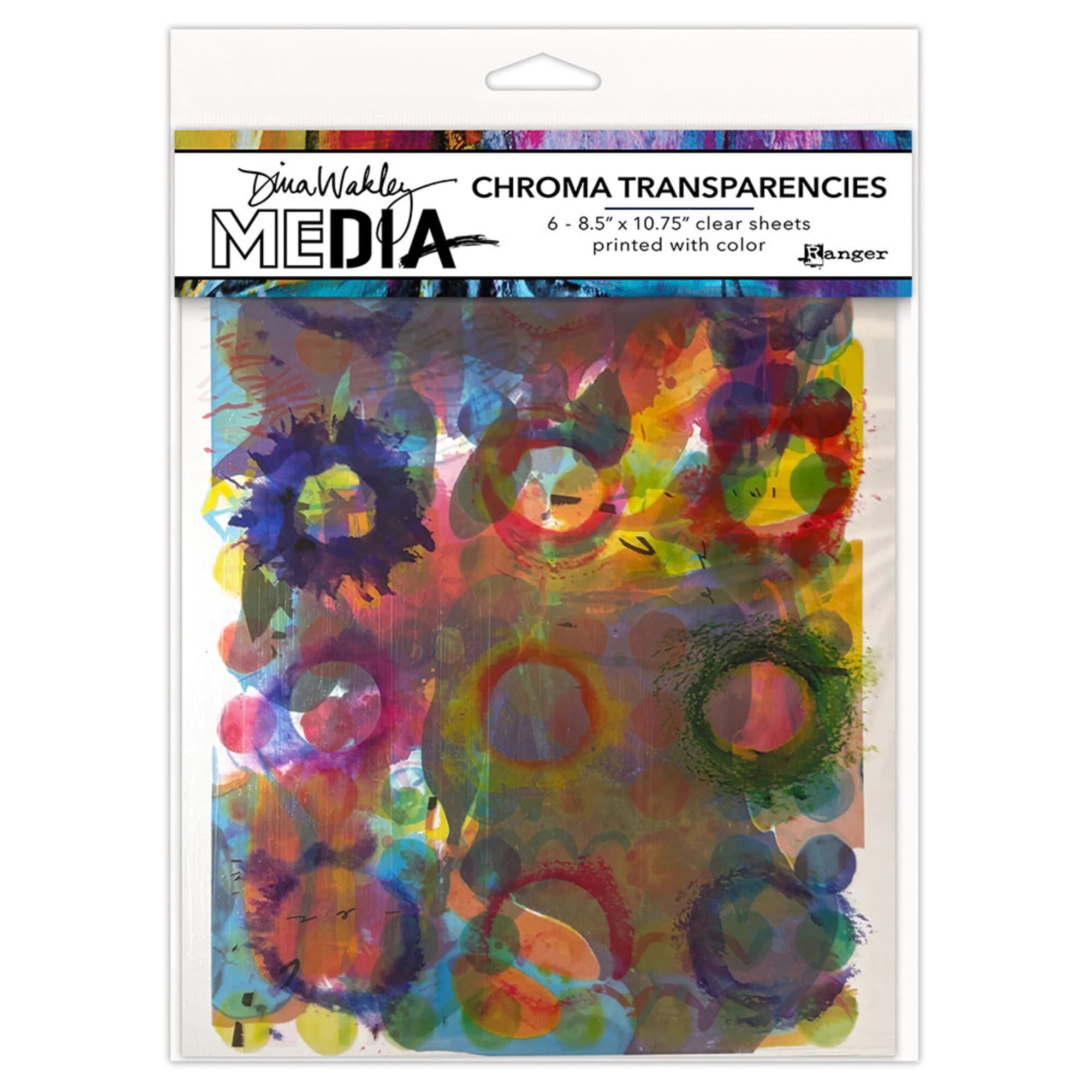 Dina Wakley Media - Chroma Transparencies  - Painted Elements
