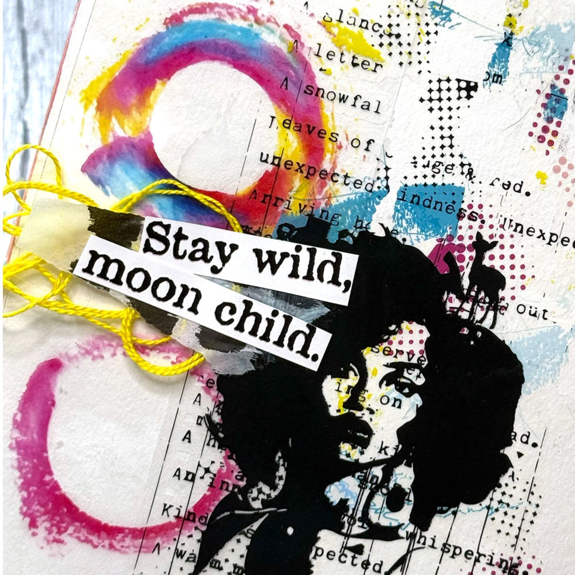 Dina Wakley Media - Chroma Transparencies  - Painted Elements