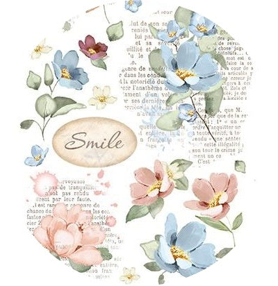 Stamperia - Rub Ons - Oh la la - Inspire, Flowers