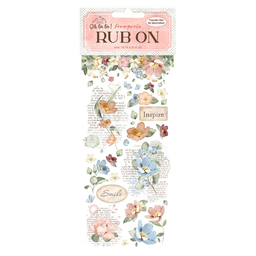 Stamperia - Rub Ons - Oh la la - Inspire, Flowers
