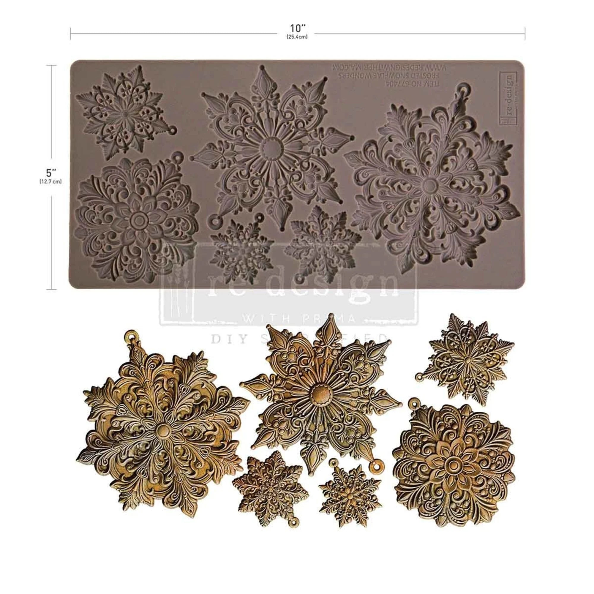 Prima - Redesign Mould - Frosted Snowflake Wonders
