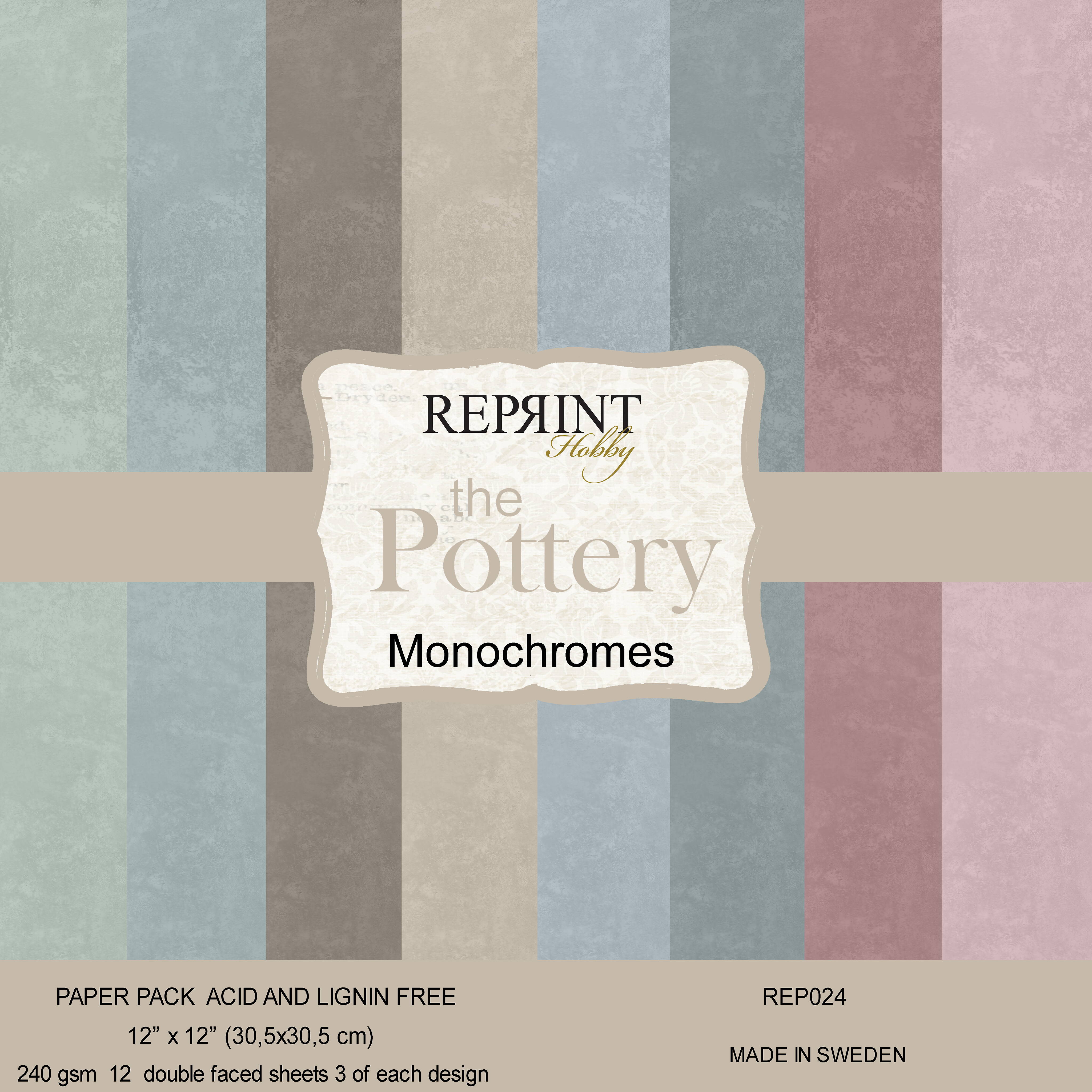 Reprint - Paperpack - The Pottery Collection - Monochromes