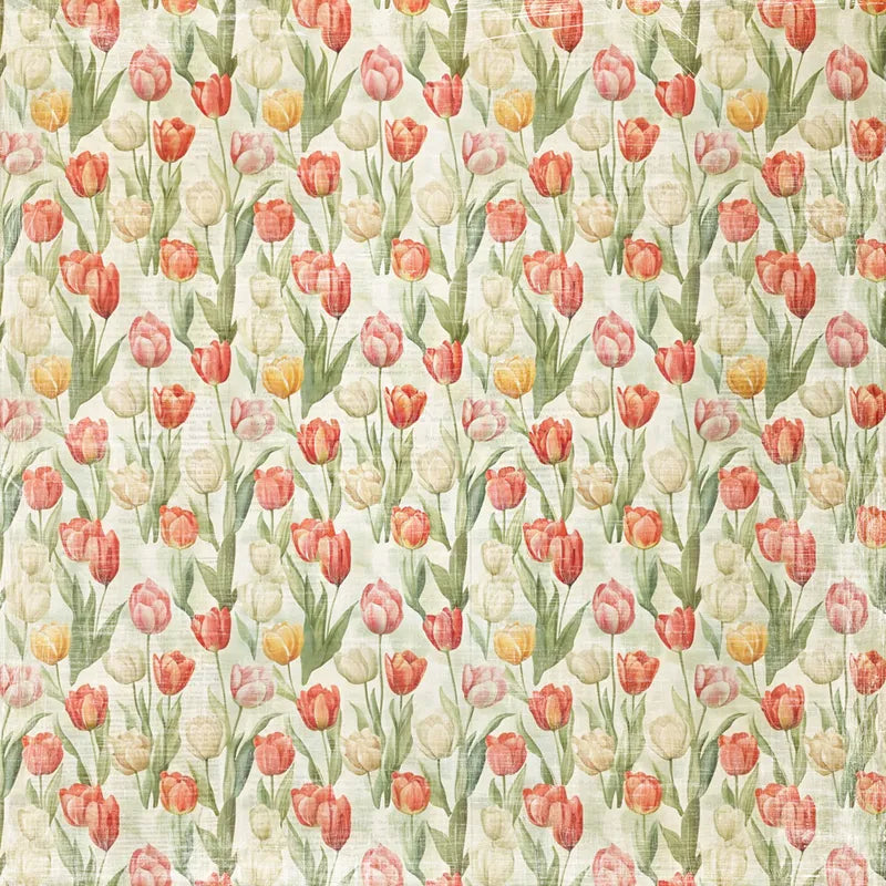 Reprint - Hello Easter Collection - Tulips - 12 x 12"