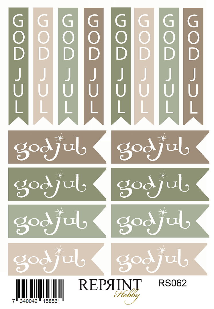 Reprint - Cozy Christmas - Text Norsk - Paper Stickers