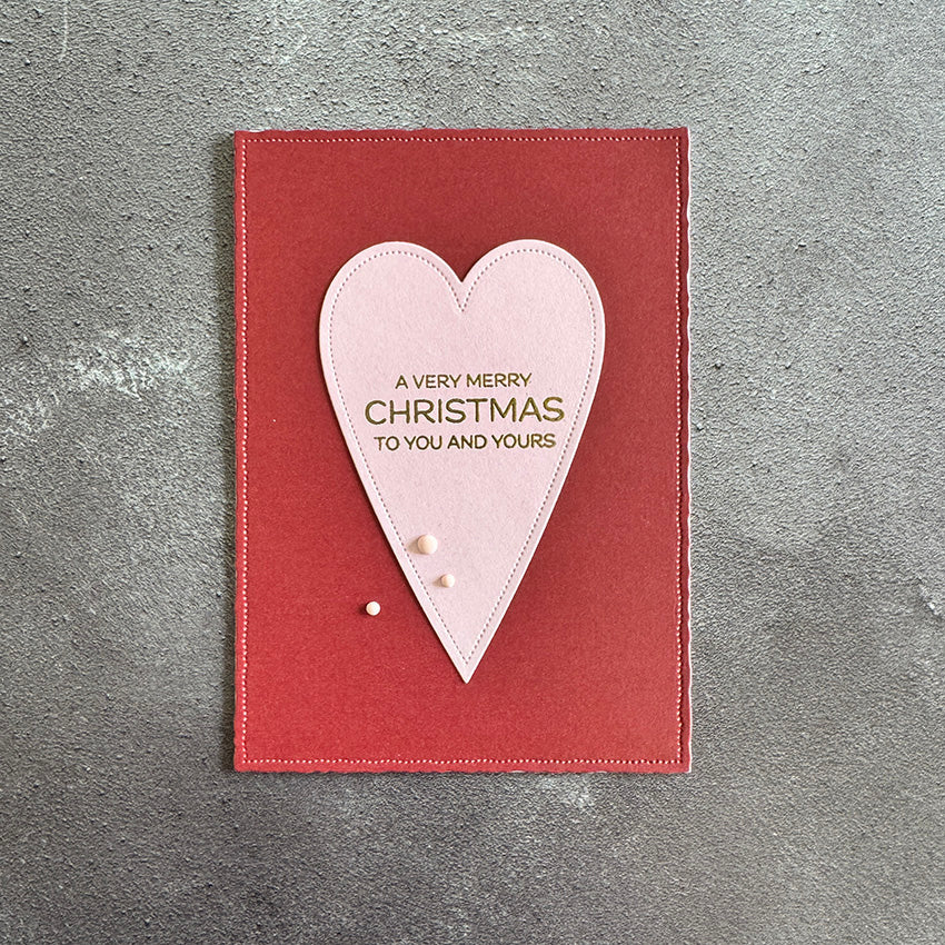 Simple and Basic - Dies -  Oblong Hearts with tag