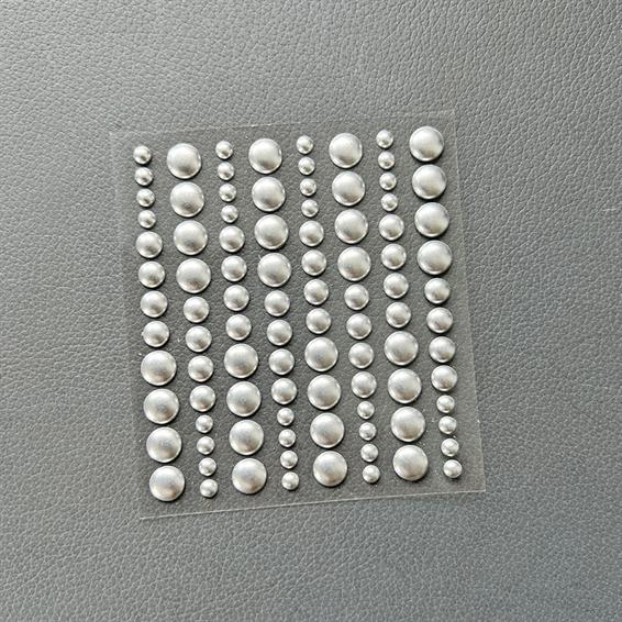 Simple and Basics - Enamel Dots - Metallic Matt - Silver