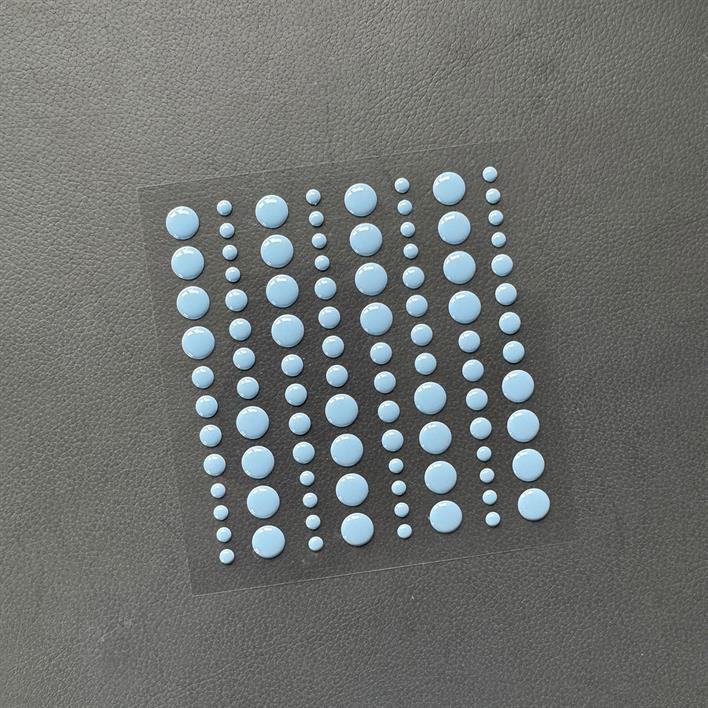 Simple and Basics - Enamel Dots - Medium blue