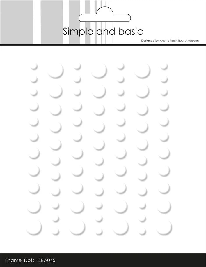 Simple and Basics - Matte Enamel Dots - Soft White