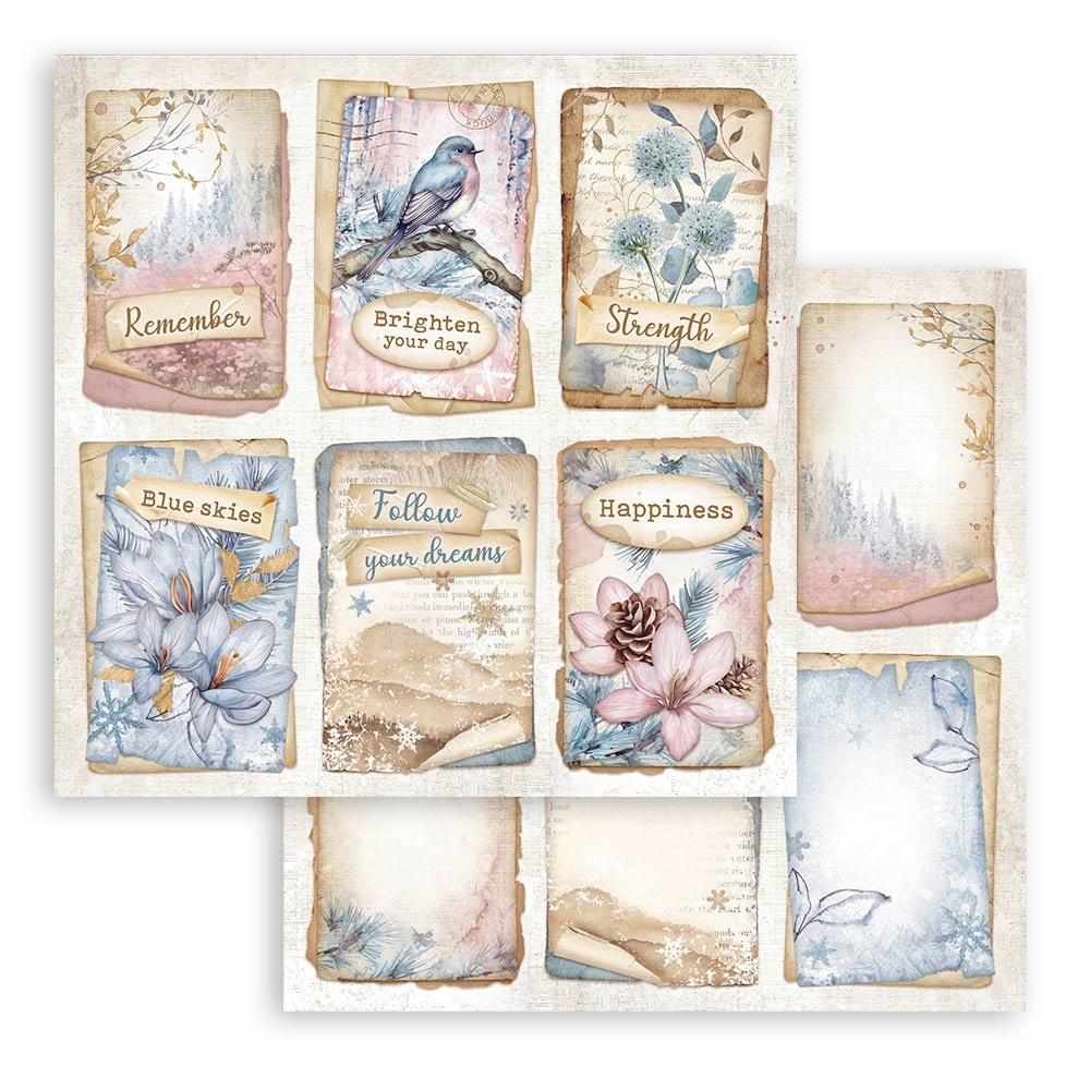 Stamperia  - Dewdrops - 6 cards -   12 x 12"