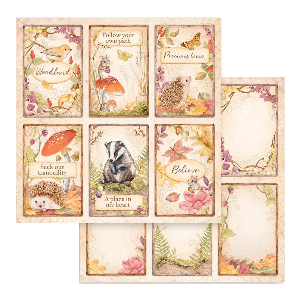 Stamperia  - Woodland - Woodland 6 Cards -   12 x 12"