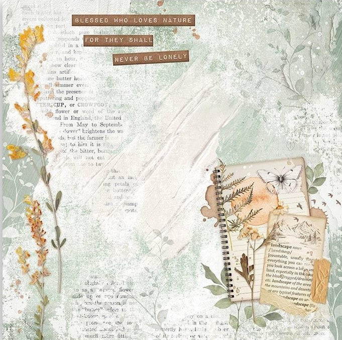 Stamperia  - Secret Diary - Notebook  -   12 x 12"