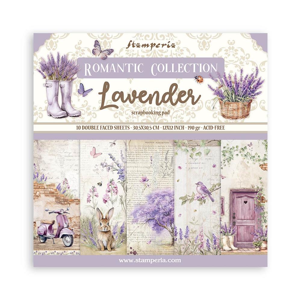 Stamperia - Lavender - Paper Pack - 10 pack - 12x12"