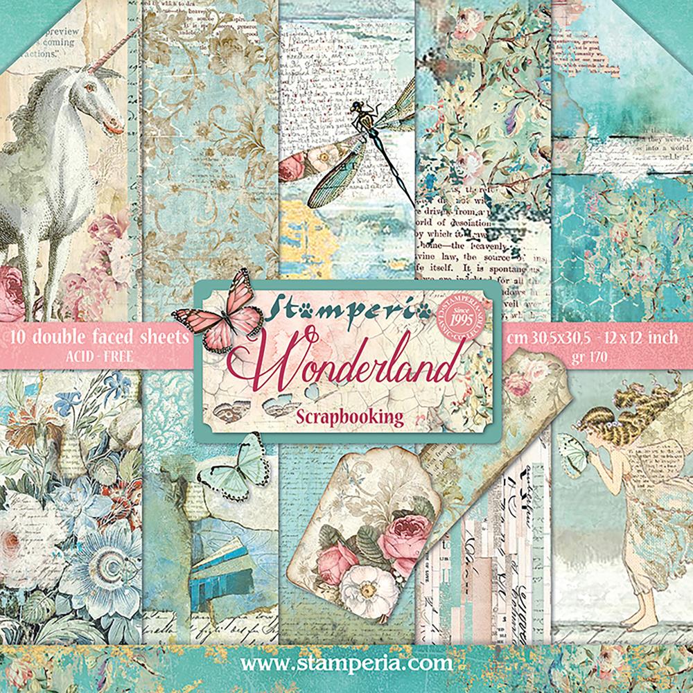 Stamperia - Wonderland - Paper Pack - 10 pack - 12x12"