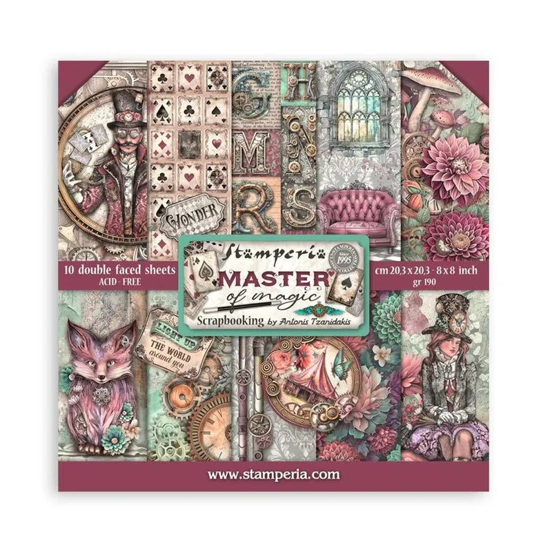 Stamperia  - Master of Magic - Paper Pad 8 x 8" (10ark)