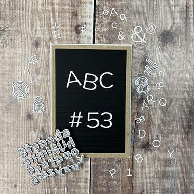 Simple and Basic - Dies - Funky mini alphabet & numbers