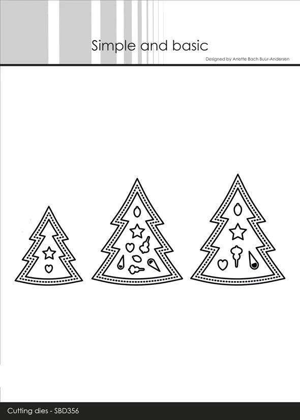 Simple and Basic - Dies - Christmas Trees