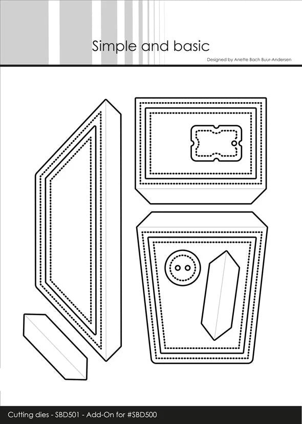 Simple and Basic - Dies - Envelope parts