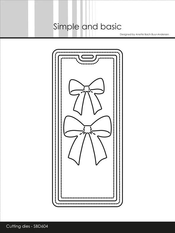 Simple and Basic - Dies - Beautiful bows on a tag