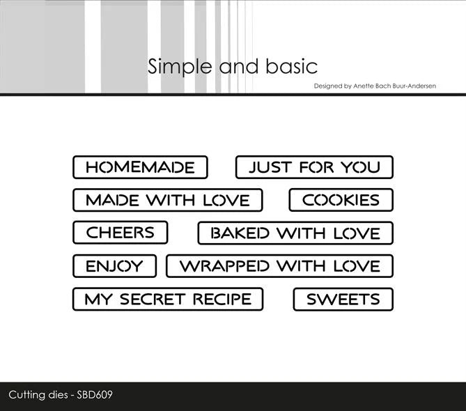 Simple and Basic - Dies - All-in-one-plate - Homemade