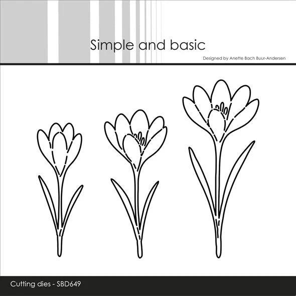 Simple and Basic - Dies - Beautiful Crocuses