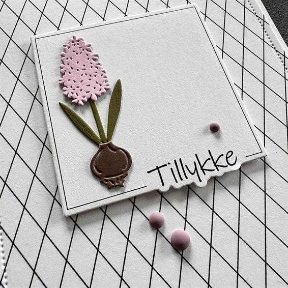 Simple and Basic - Clear Stamp & Dies - Tillykke