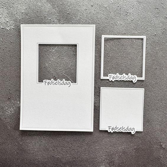 Simple and Basic - Clear Stamp & Dies - Fødselsdag