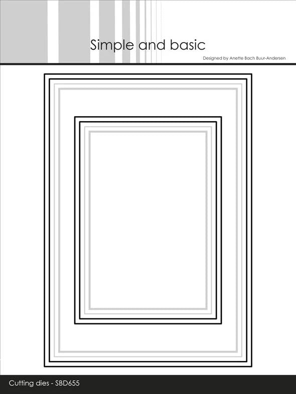 Simple and Basic - Dies - Frames with Elegant Edge A6/A7