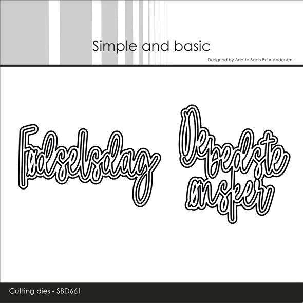 Simple and Basic - Dies - Fødselsdag/De bedste ønsker (dansk tekst)