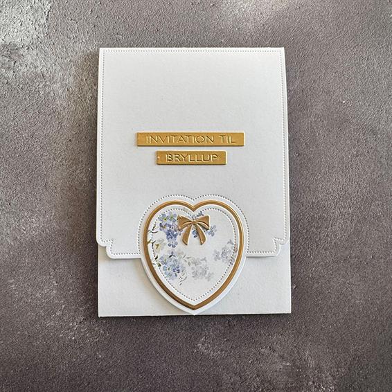 Simple and Basic - Dies - A6 Heart Card Front