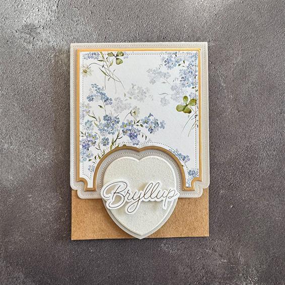 Simple and Basic - Dies - A6 Heart Card Front