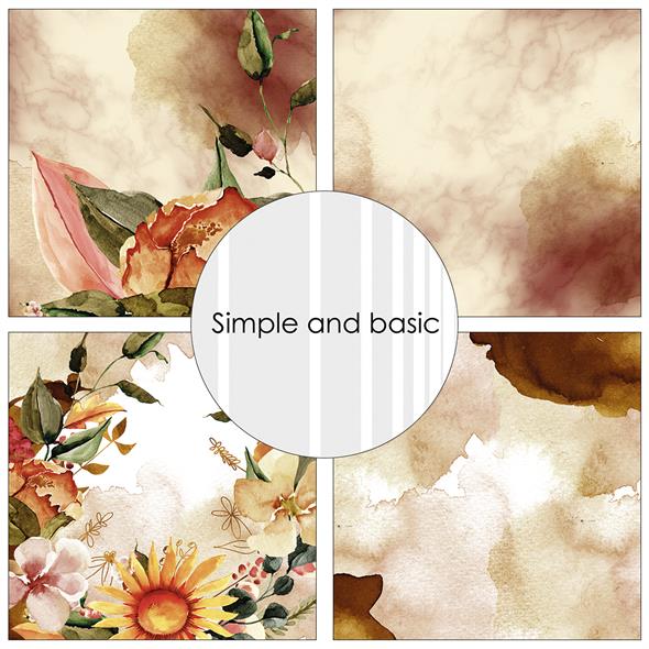 Simple and Basic - A touch of Autumn - Paper Pack    6 x 6"