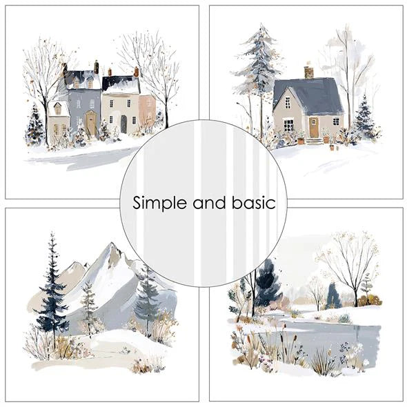Simple and Basic - Baby its cold outside - Paper Pack    12 x 12"