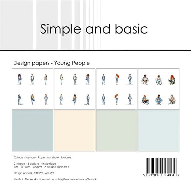 Simple and Basic - Young People - Paper Pack    6 x 6"
