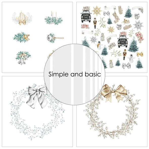 Simple and Basic - Elegant Christmas - Paper Pack    12 x 12"