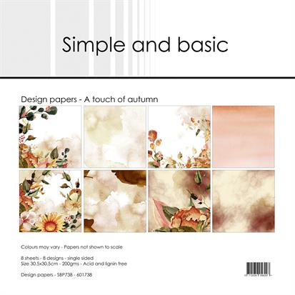 Simple and Basic - A touch of Autumn - Paper Pack    12 x 12"