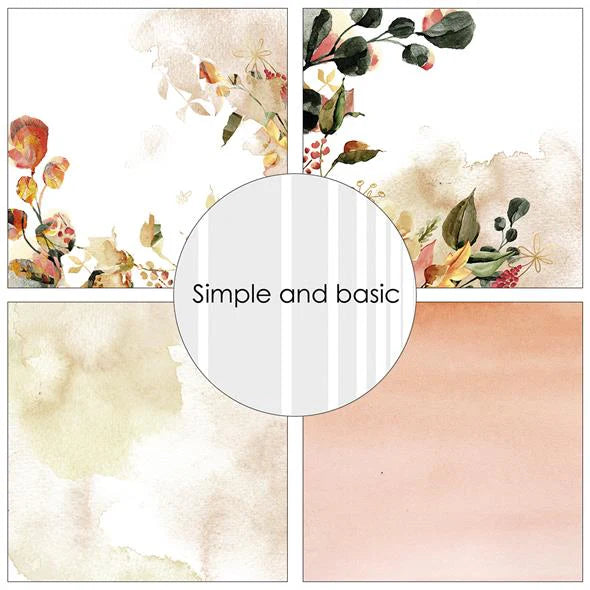 Simple and Basic - A touch of Autumn - Paper Pack    12 x 12"