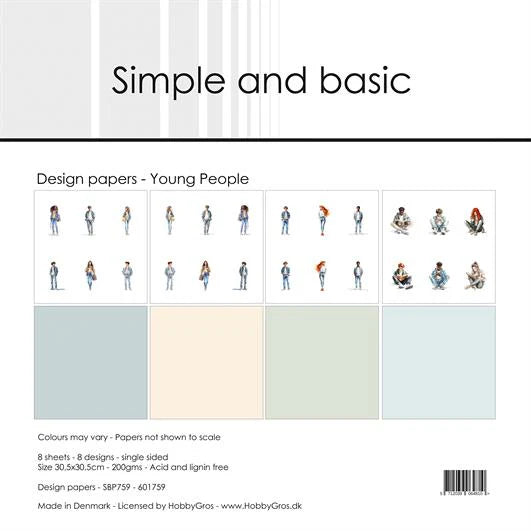 Simple and Basic - Young People - Paper Pack 12 x 12"