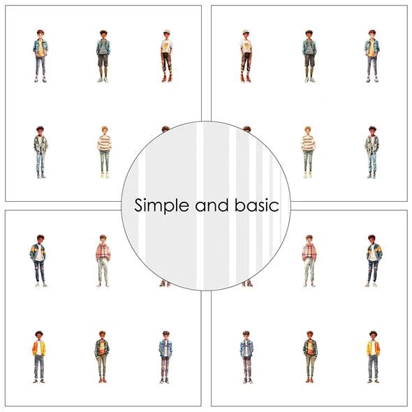 Simple and Basic - Cartoon Teens - Paper Pack    12 x 12"