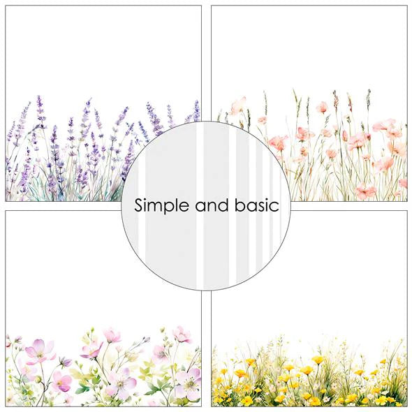 Simple and Basic Design Papers  - Floral Borders Vol.2