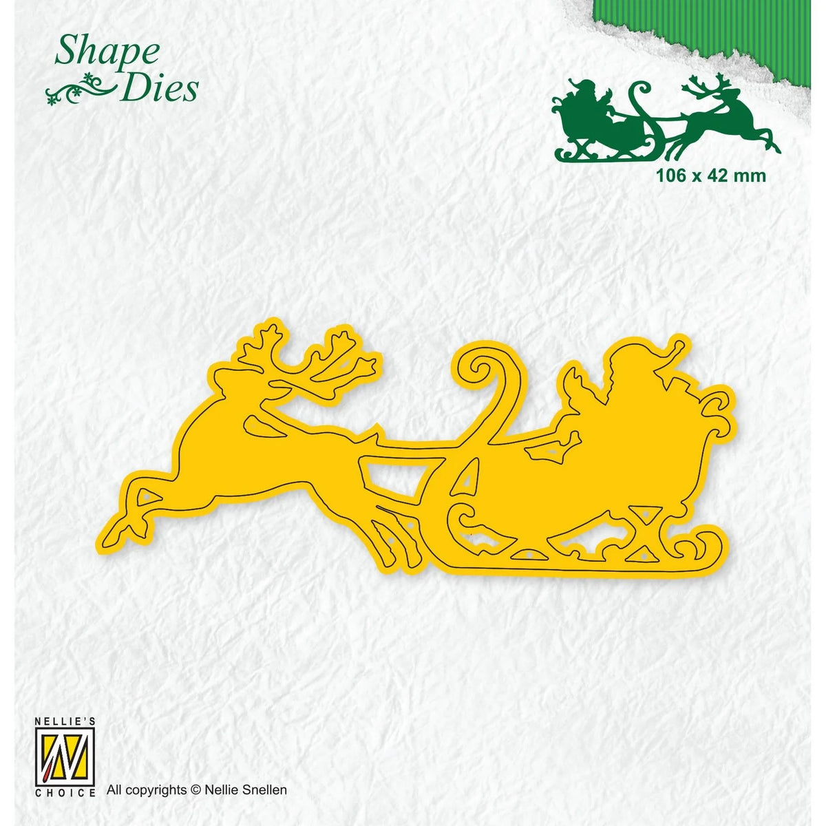 Nellie Snellen - Design Dies - Santa Claus in Sleigh