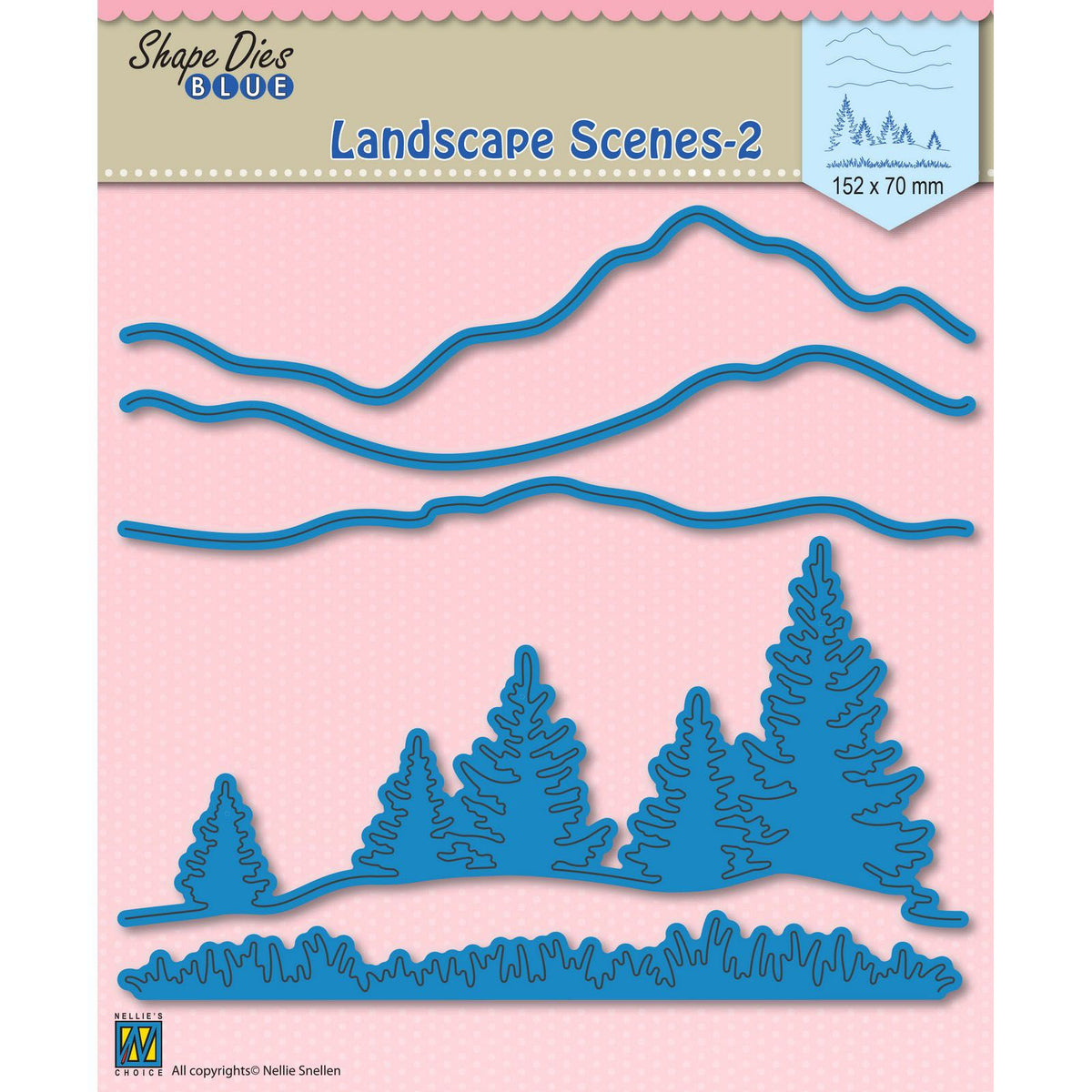 Nellie Snellen - Blue Dies - Pine Trees and Mountains