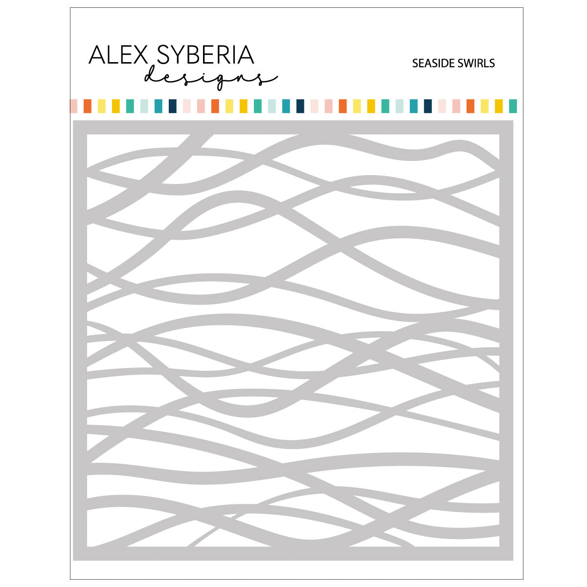 Alex Syberia Designs  -   Stencil  - Seaside Swirls